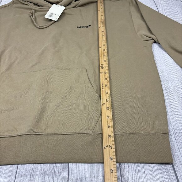 Levis Mens Hoodie XXL Relaxed Fit Tan Sweatshirt NWT. - Picture 6 of 14